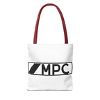 MPC Logo Tote Bag — Minimalist Black & White Music Producer Carryall