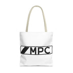 MPC Logo Tote Bag — Minimalist Black & White Music Producer Carryall