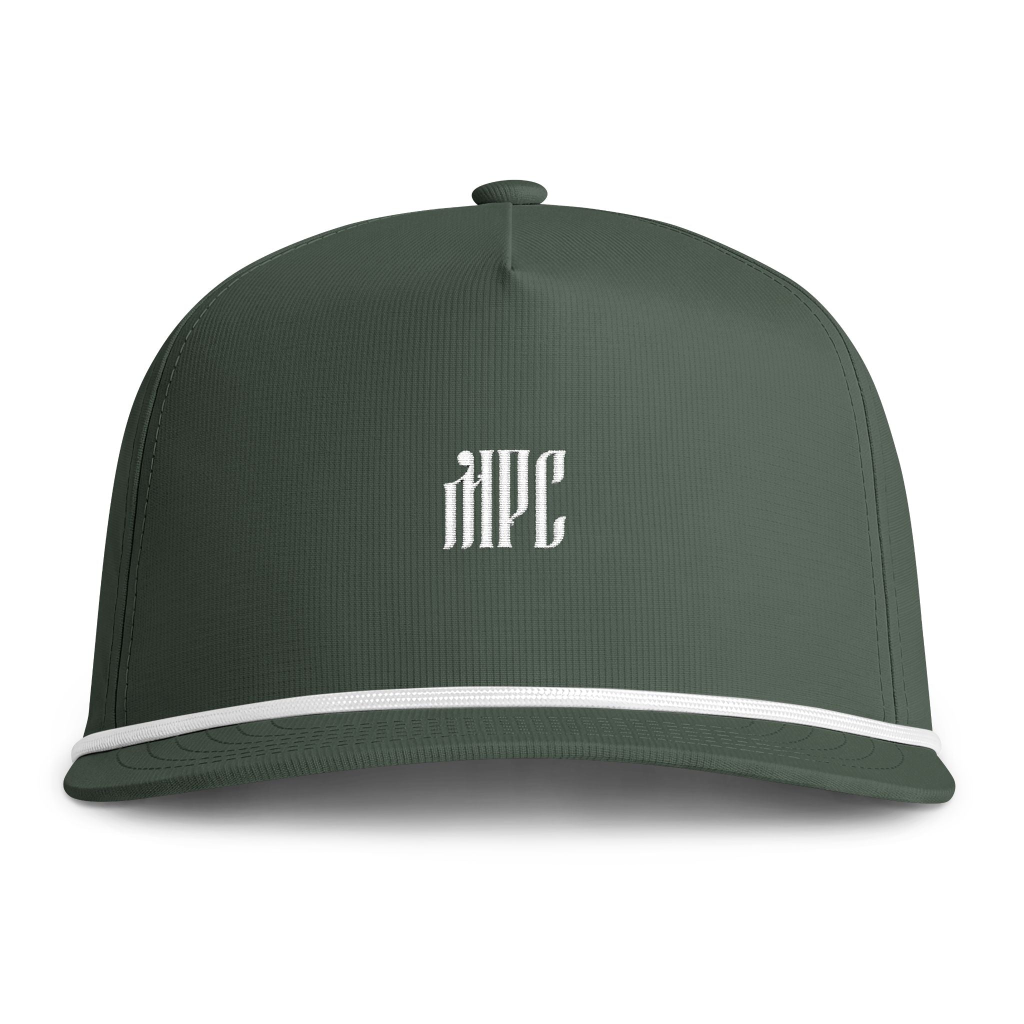 Sunwashed Rope Cap — Vintage Rope-Trim Baseball Hat with Embroidered Monogram