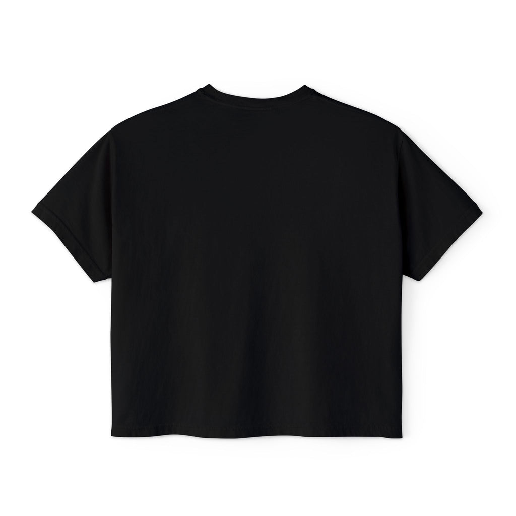 MPC Logo Women's Boxy Tee — Minimalist Graphic Crop T-Shirt