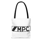 MPC Logo Tote Bag — Minimalist Black & White Music Producer Carryall