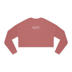 Cropped Sweatshirt - Monogram MPC Back Print, Cozy Casual Women's Crop Top