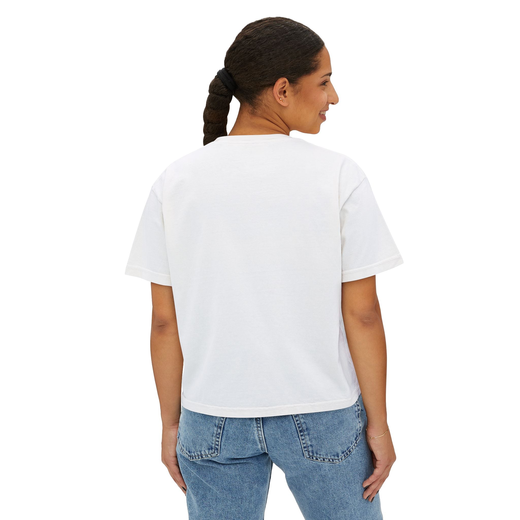 MPC Logo Women's Boxy Tee — Minimalist Graphic Crop T-Shirt