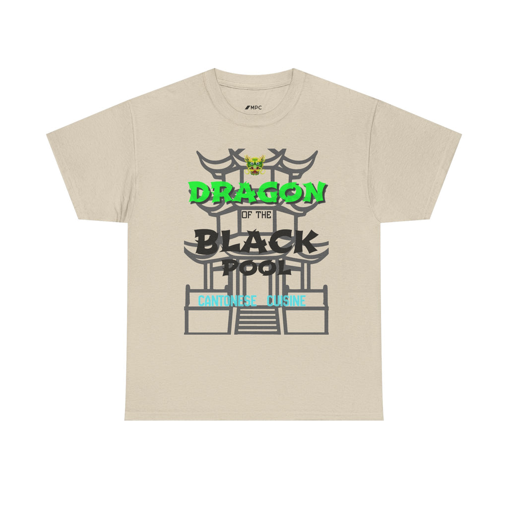 Dragon of the Black Pool Tee — Asian Temple Graphic T-Shirt