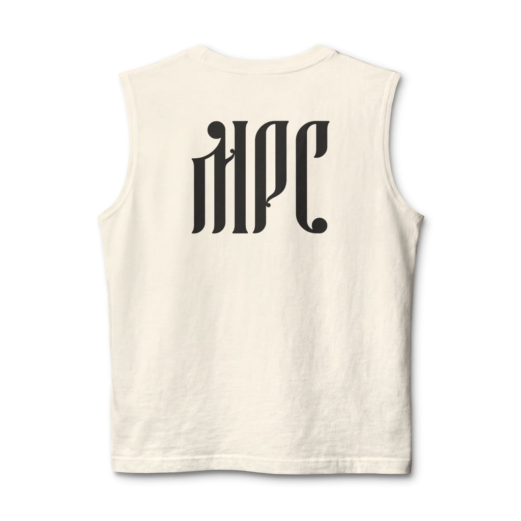 Gothic Monogram Muscle Tank — HPC Logo Sleeveless Shirt