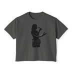 Make Up Artist Silhouette Boxy Tee — Female Vocalist Music Teacher T‑Shirt