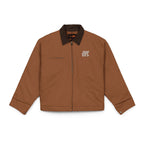 Duck Cloth Work Jacket — Black Durable Workwear Jacket with Small Chest Logo