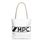 MPC Logo Tote Bag — Minimalist Black & White Music Producer Carryall