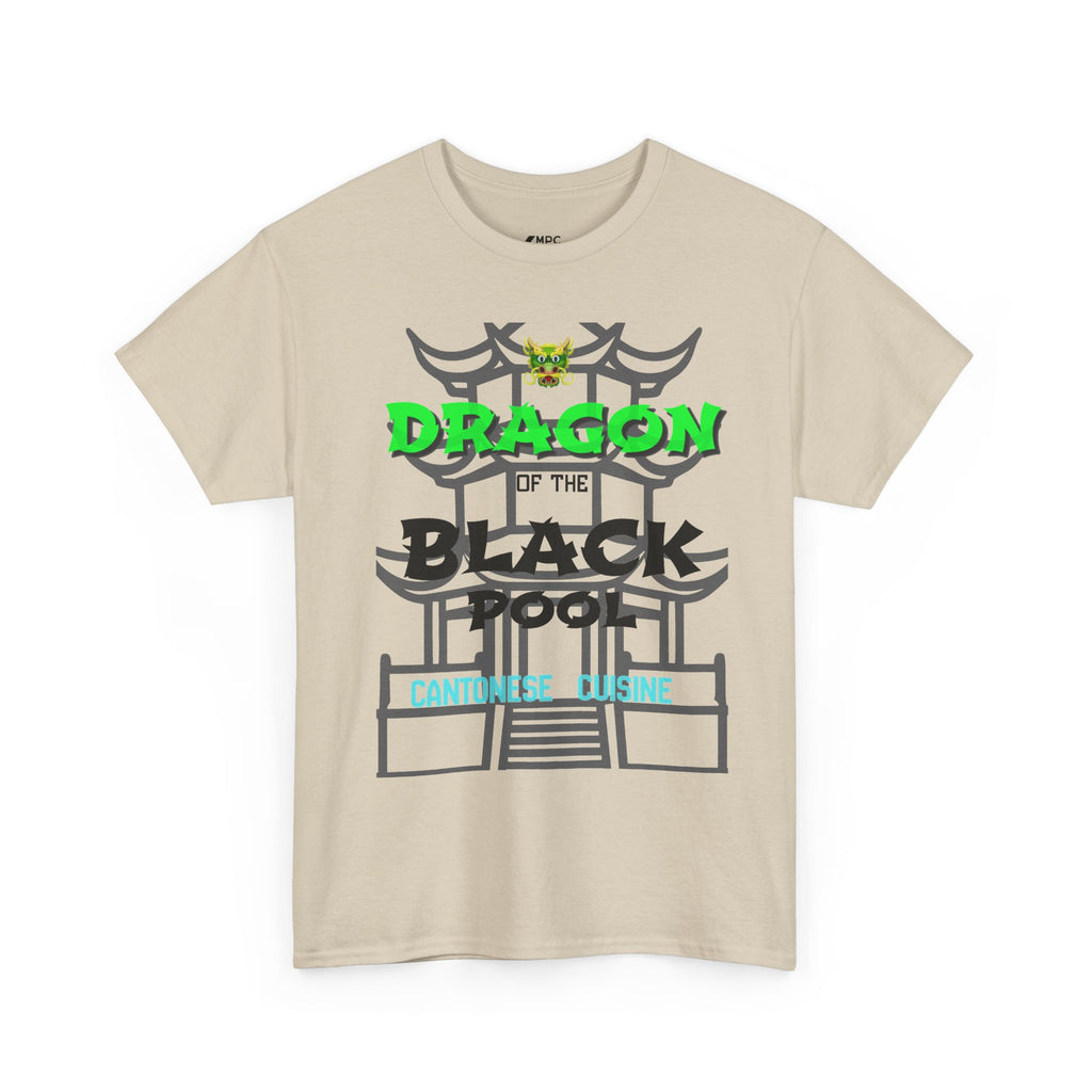 Dragon of the Black Pool Tee — Asian Temple Graphic T-Shirt