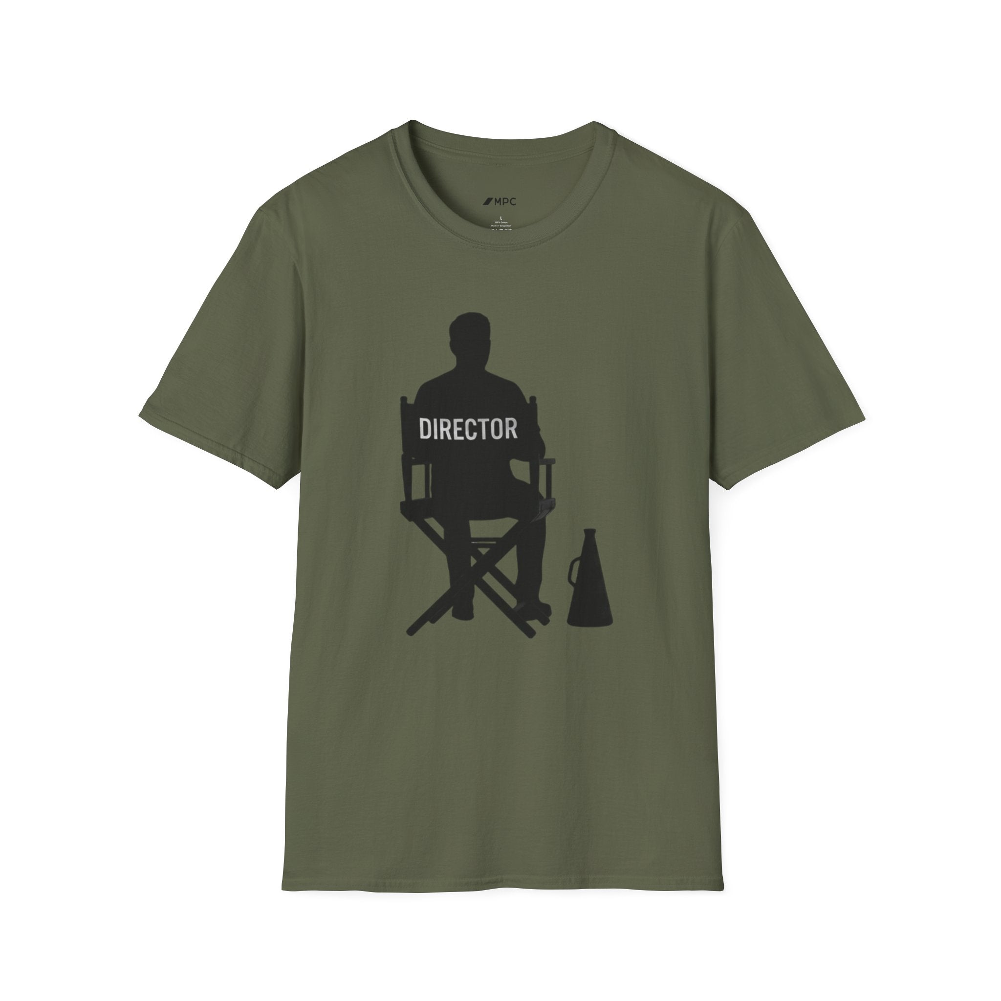 Director Chair T‑Shirt — Filmmaker Silhouette Tee