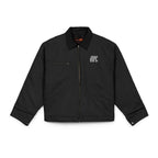 Duck Cloth Work Jacket — Black Durable Workwear Jacket with Small Chest Logo