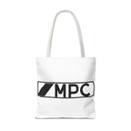 MPC Logo Tote Bag — Minimalist Black & White Music Producer Carryall