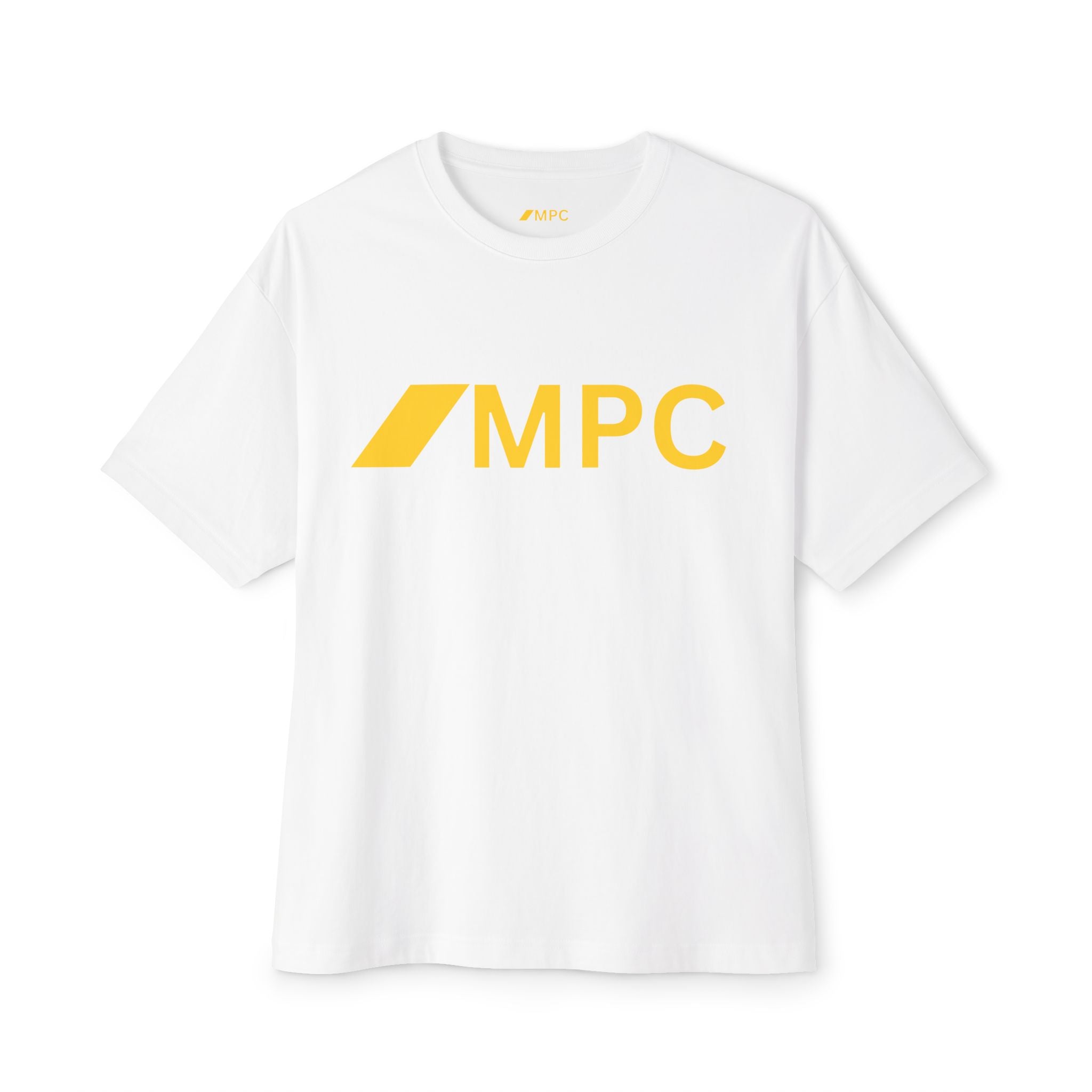 MPC Logo Boxy Tee — Minimalist White Graphic T-Shirt
