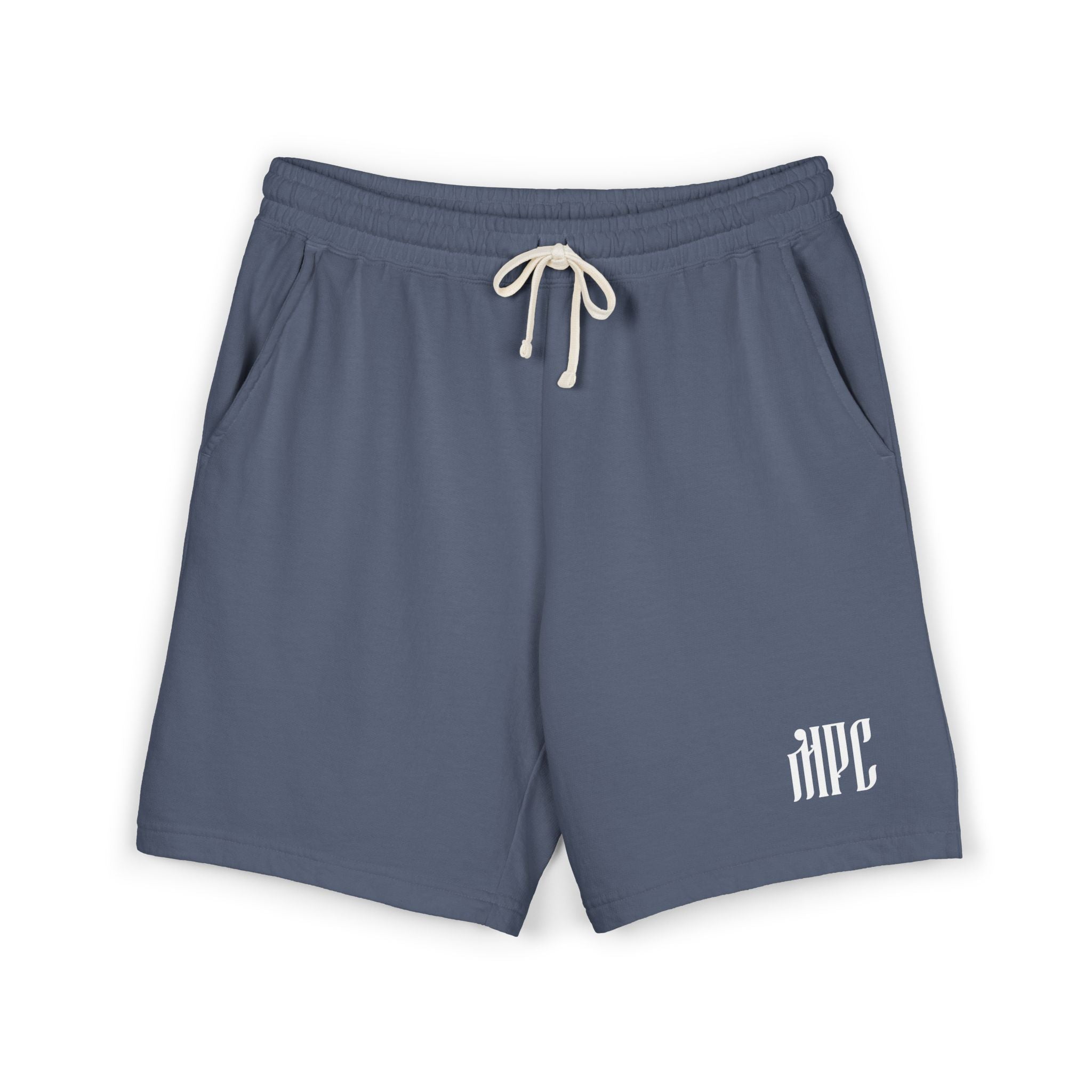 Lightweight Fleece Sweat Shorts — Minimal 'HPC' Logo Casual Lounge Shorts