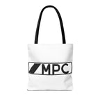 MPC Logo Tote Bag — Minimalist Black & White Music Producer Carryall