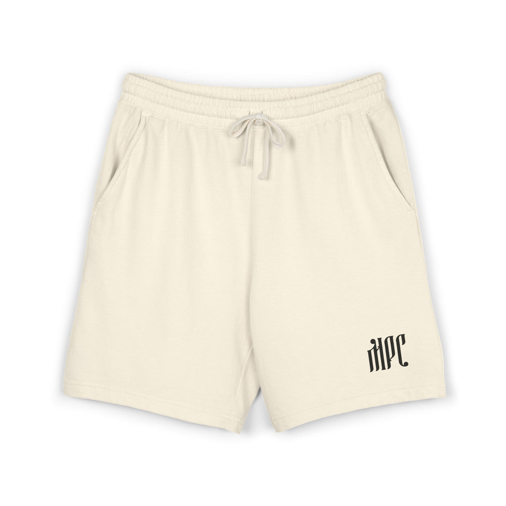 Lightweight Fleece Sweat Shorts — Minimal 'HPC' Logo Casual Lounge Shorts