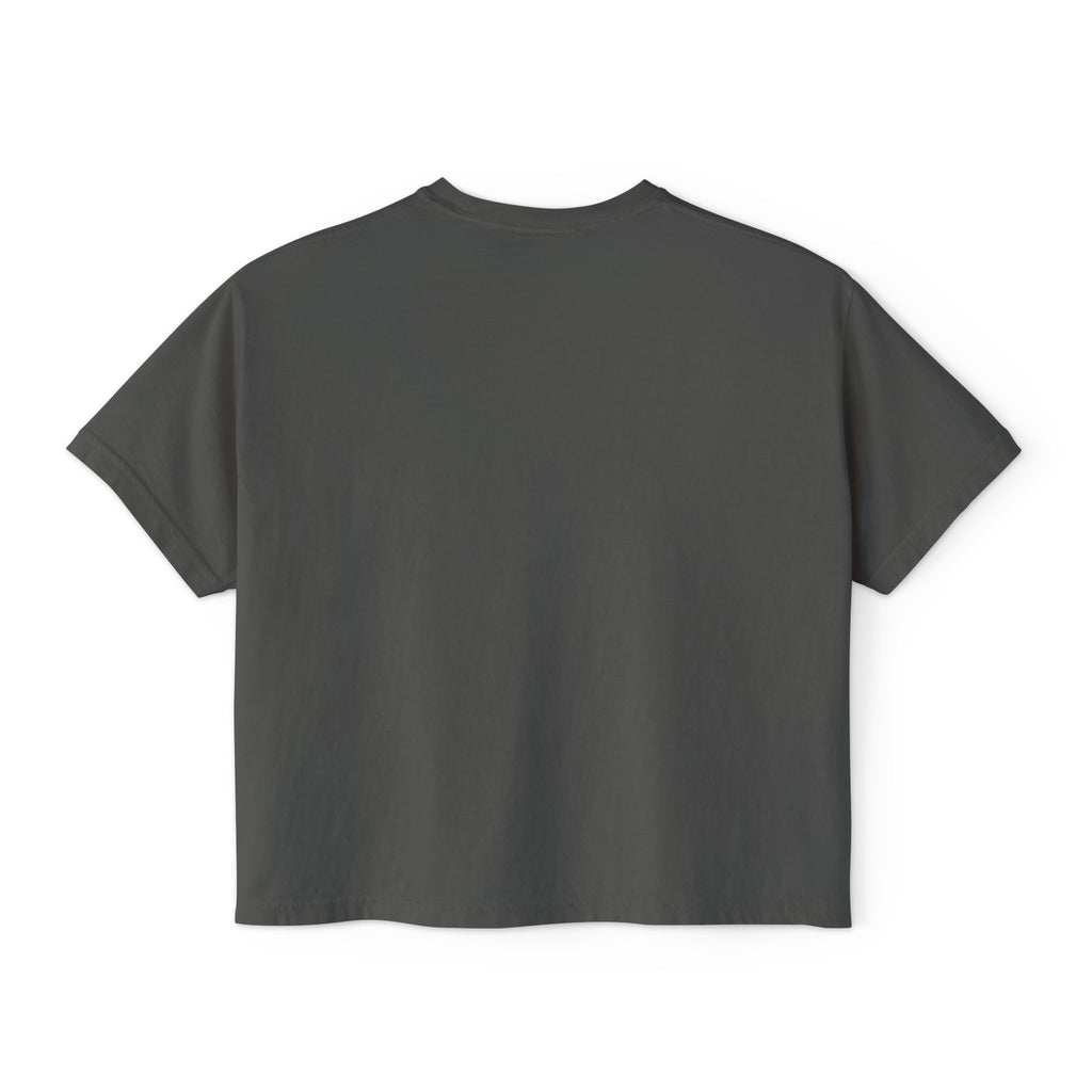 MPC Logo Women's Boxy Tee — Minimalist Graphic Crop T-Shirt