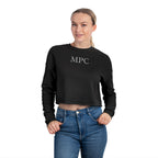 Cropped Sweatshirt - Monogram MPC Back Print, Cozy Casual Women's Crop Top