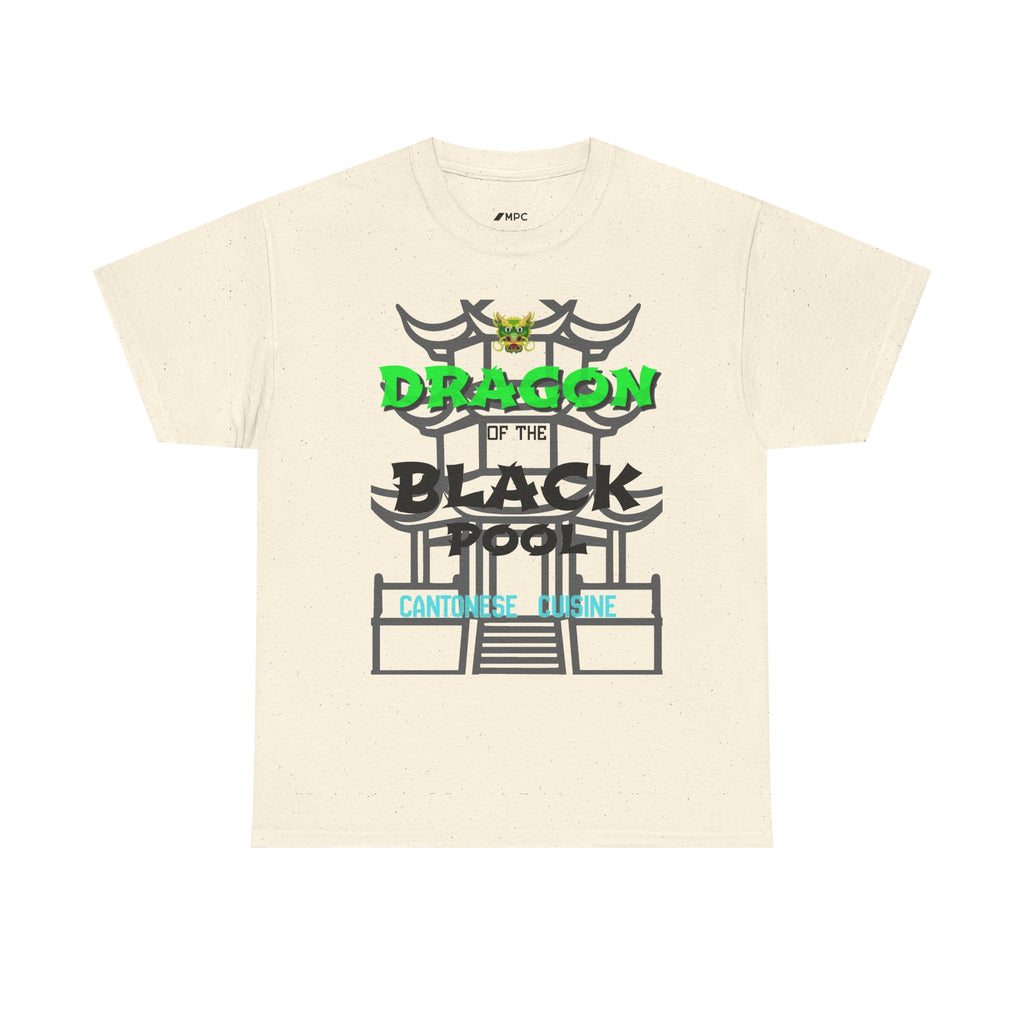 Dragon of the Black Pool Tee — Asian Temple Graphic T-Shirt