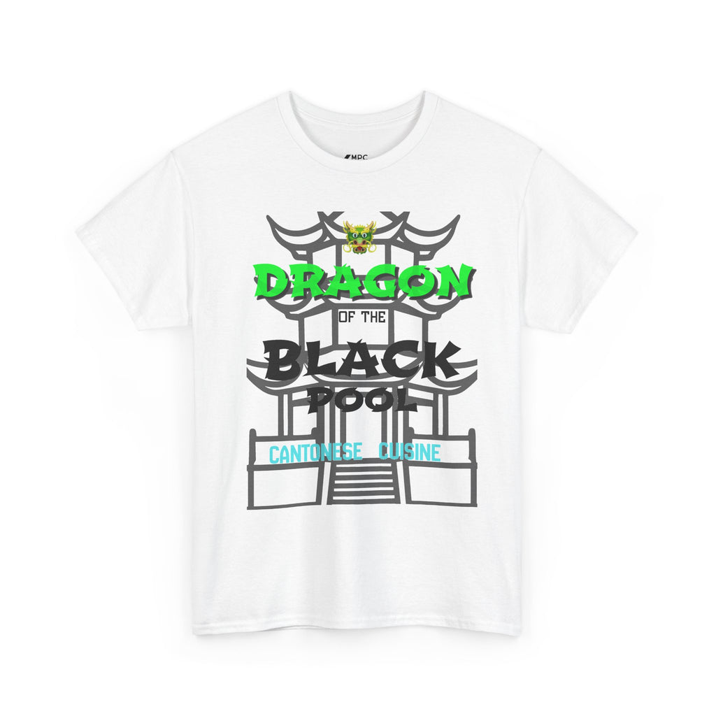 Dragon of the Black Pool Tee — Asian Temple Graphic T-Shirt