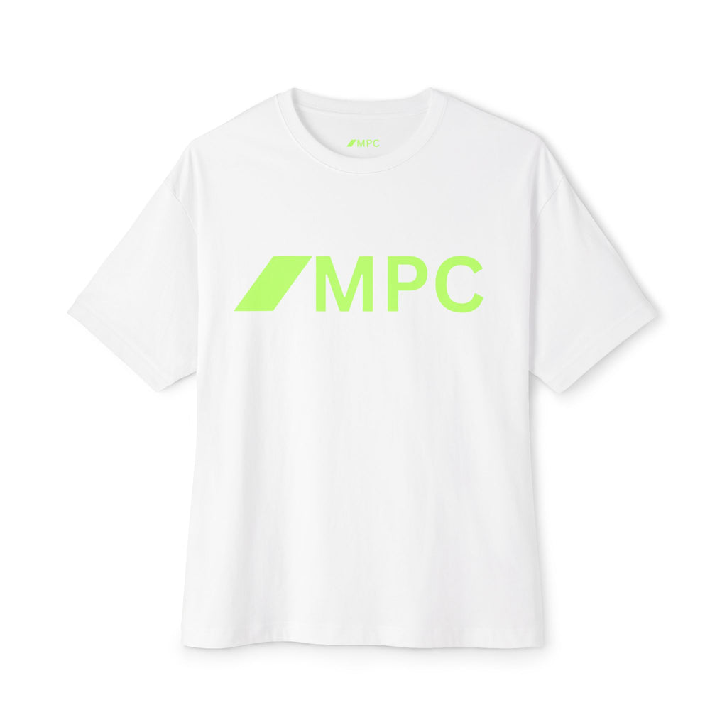 MPC Logo Boxy Tee — Neon Green Minimalist Oversized Shirt