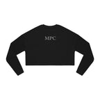 Cropped Sweatshirt - Monogram MPC Back Print, Cozy Casual Women's Crop Top