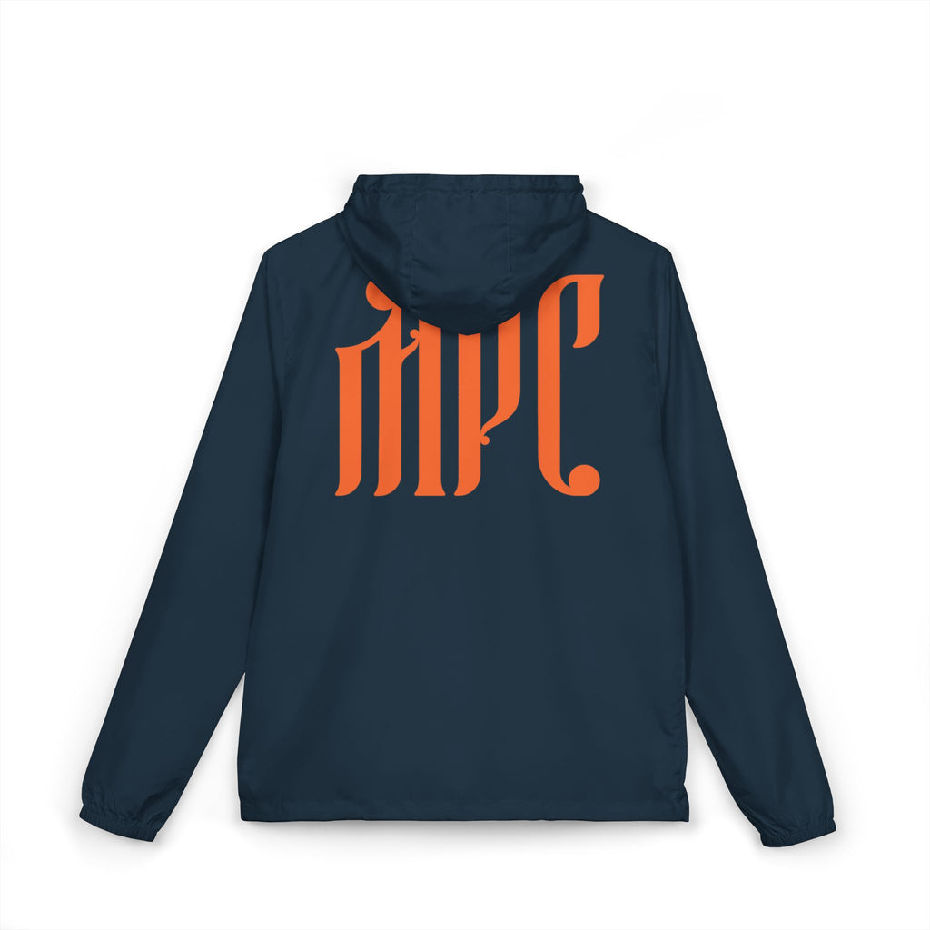 Windbreaker Jacket — White Camo Gothic "MPC" Logo