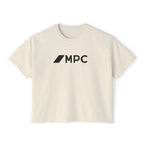 MPC Logo Women's Boxy Tee — Minimalist Graphic Crop T-Shirt