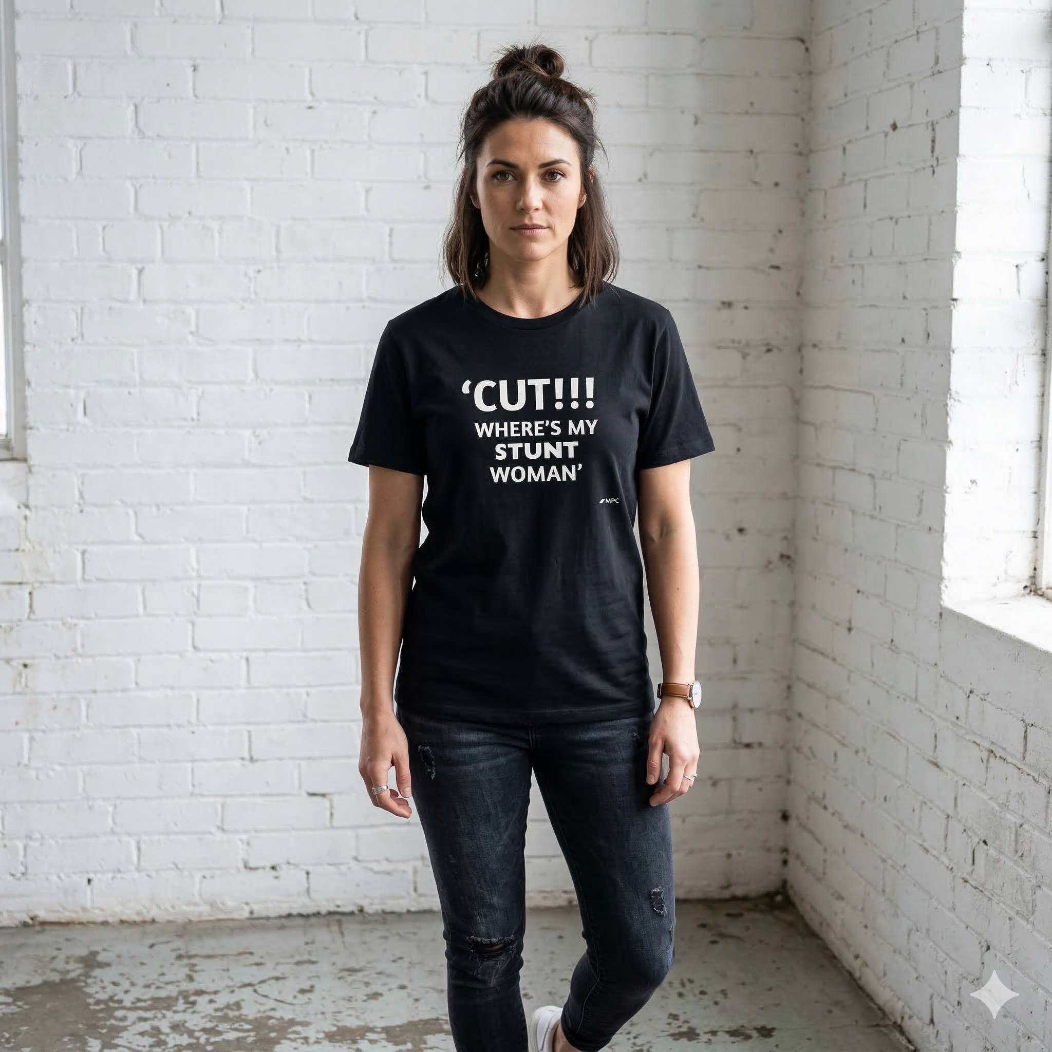 "CUT!!! WHERE'S MY STUNT, WOMAN" Tee