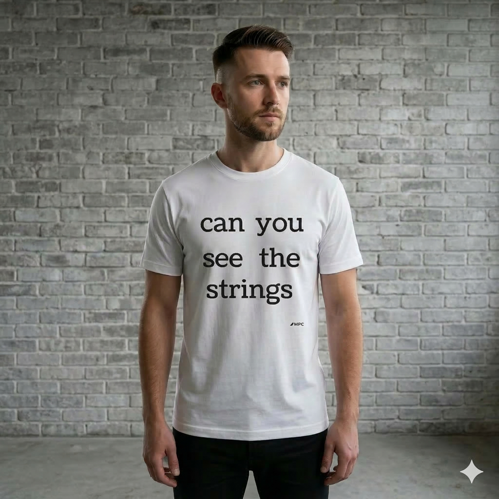 "can you see the strings" Tee