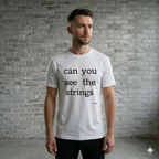 "can you see the strings" Tee