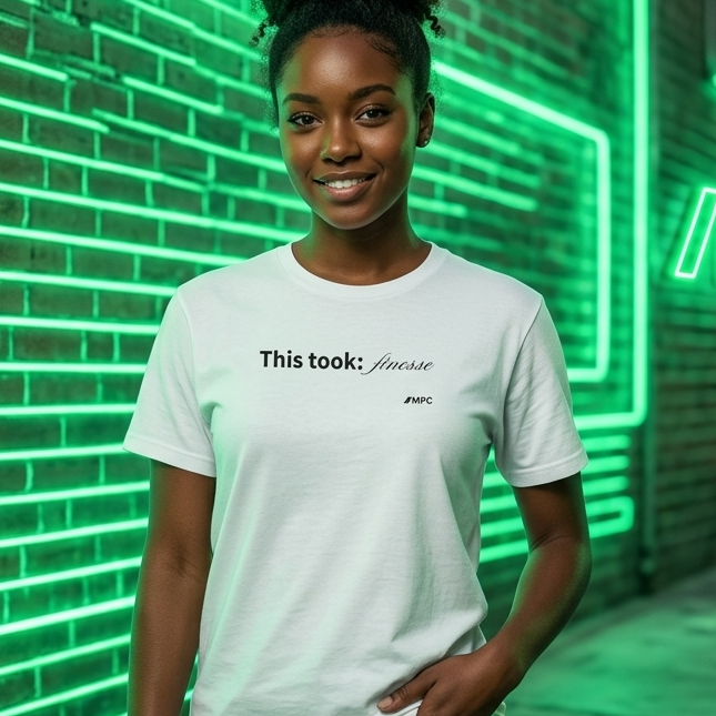 "This took finesse" Tee